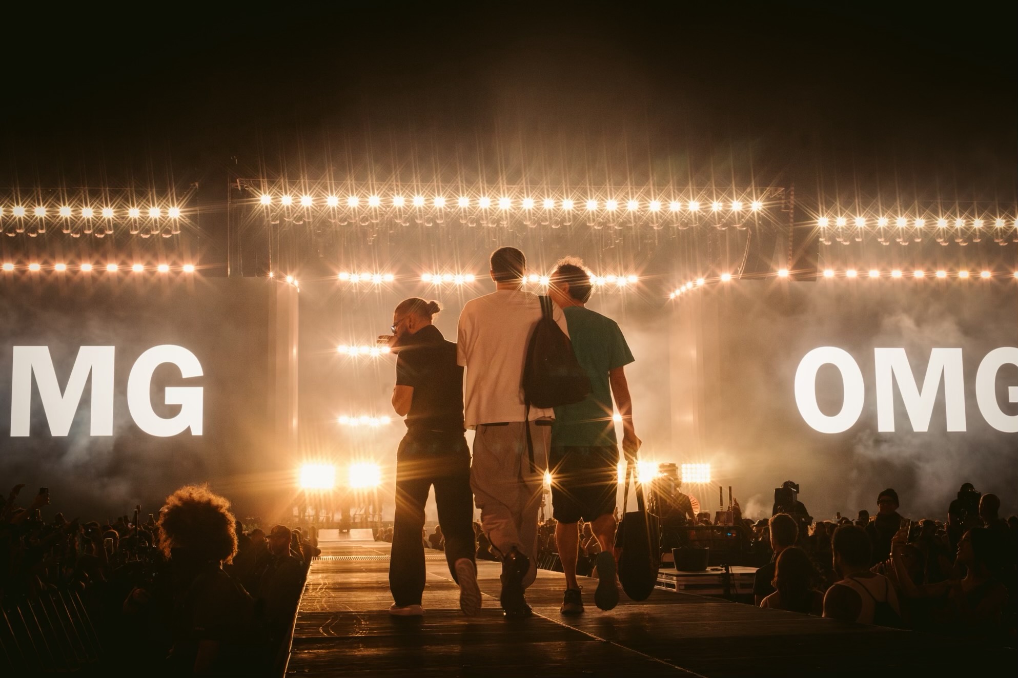 Picture of Skrillex, Fred again.. and Four Tet at Caoachella